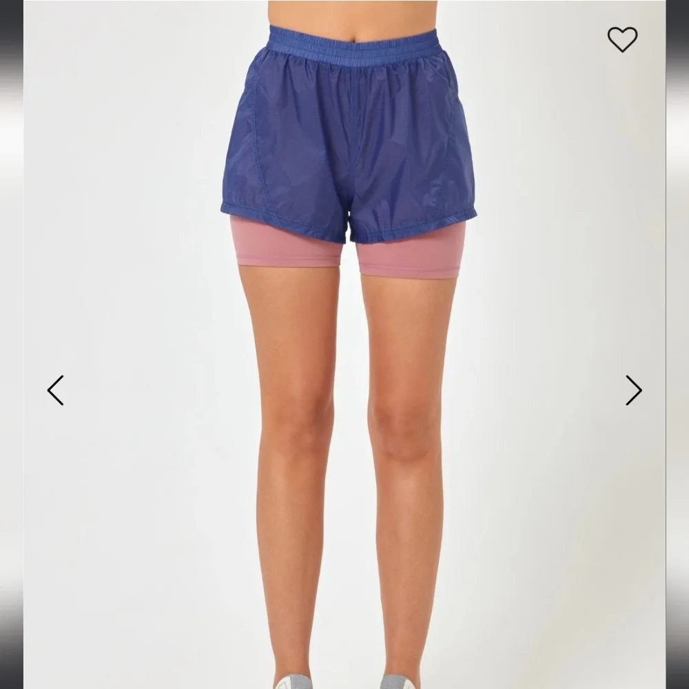 NWTS L*Space Women's Flyaway Active Blue Shorts Size XL - Picture 1 of 8
